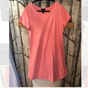 Gap Red Short-Sleeved T-Shirt Dress